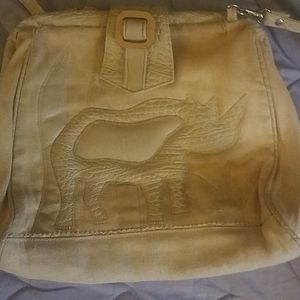 Cream Rhino purse